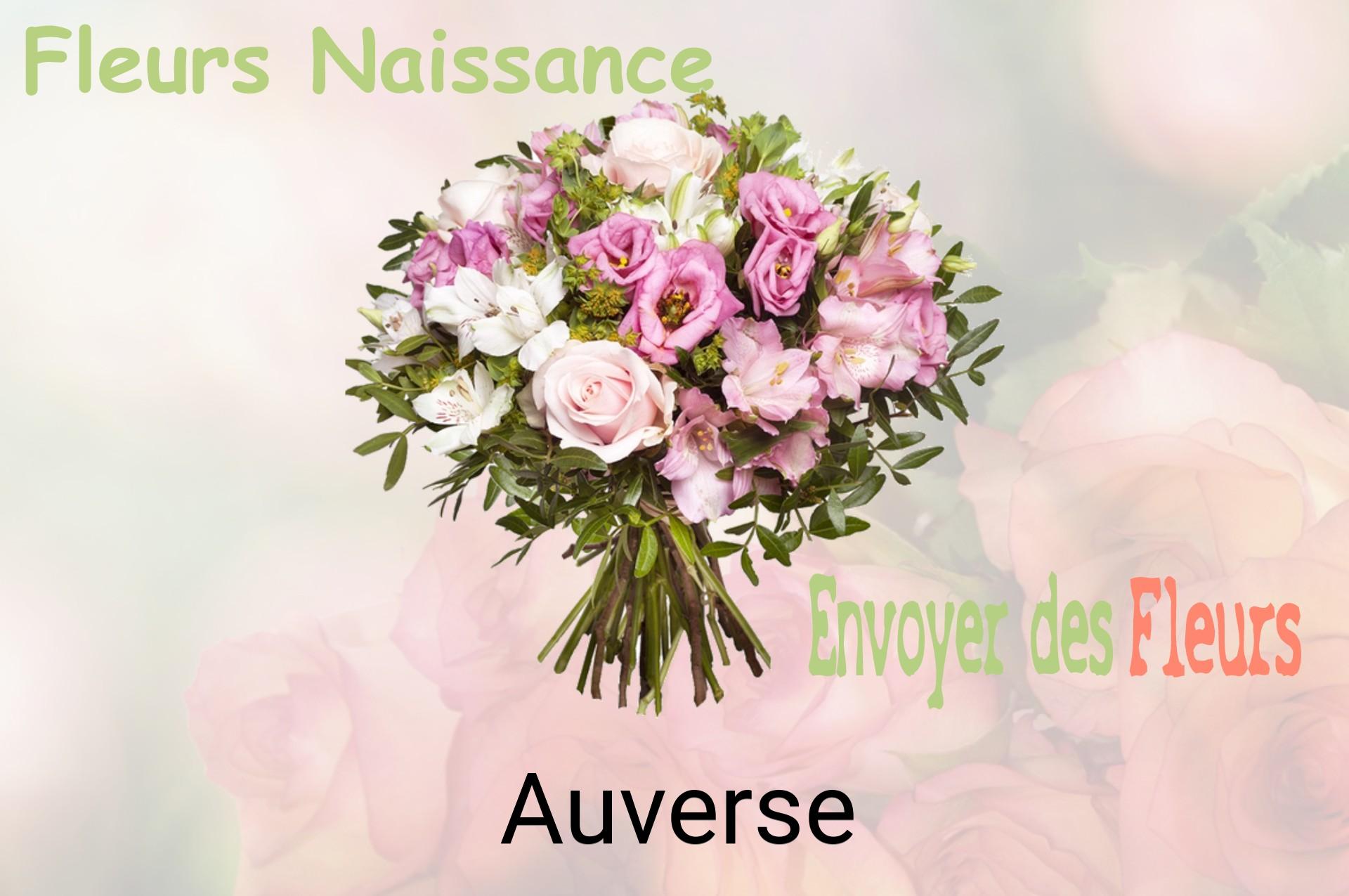 Bouquet de fleurs de naissance livré à Auverse